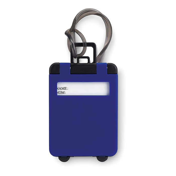 Traveller műanyag bőröndcímke, kék