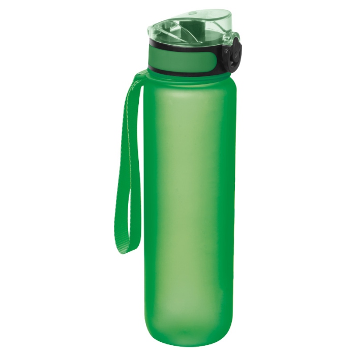Reklámajándék: Tritánból készült sport reklám ivópalack, 1000 ml, zöld