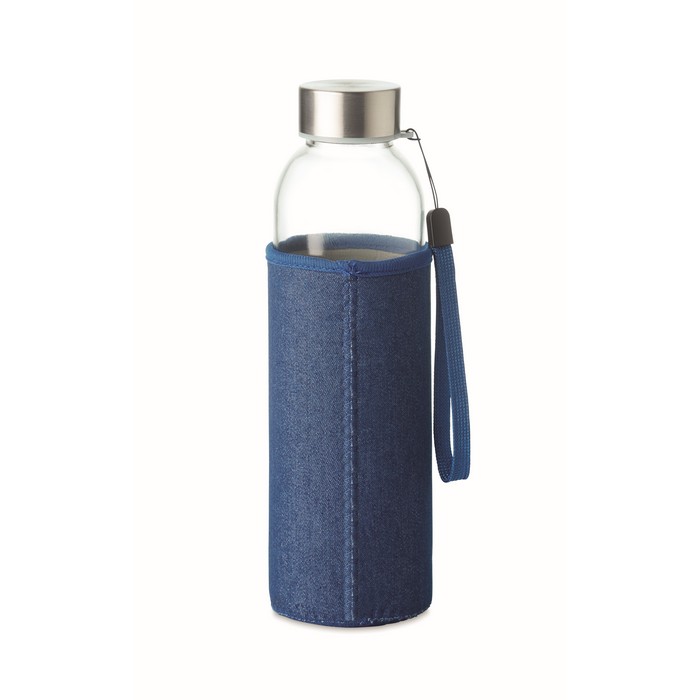 Utah Denim üvegpalack tokban, 500 ml, kék