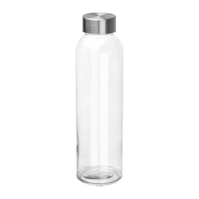 Reklámajándék: Üveg reklám ivópalack, 500 ml, színes