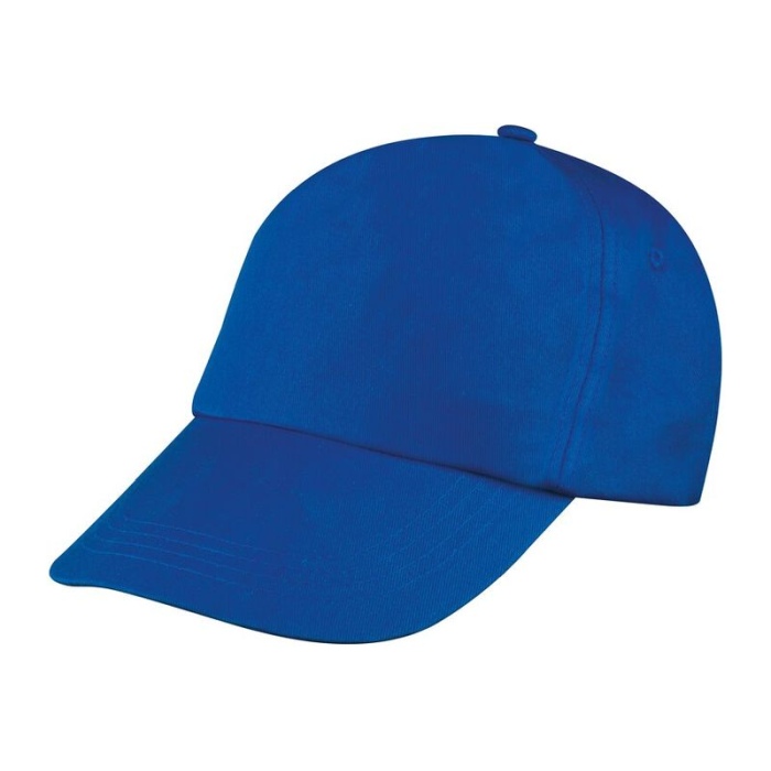 Reklámajándék: Vászon reklám baseball sapka, 5 panel, kék