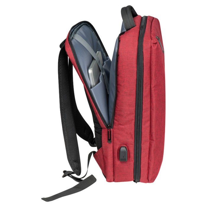Reklámajándék: Vízálló laptop hátizsák, bordó