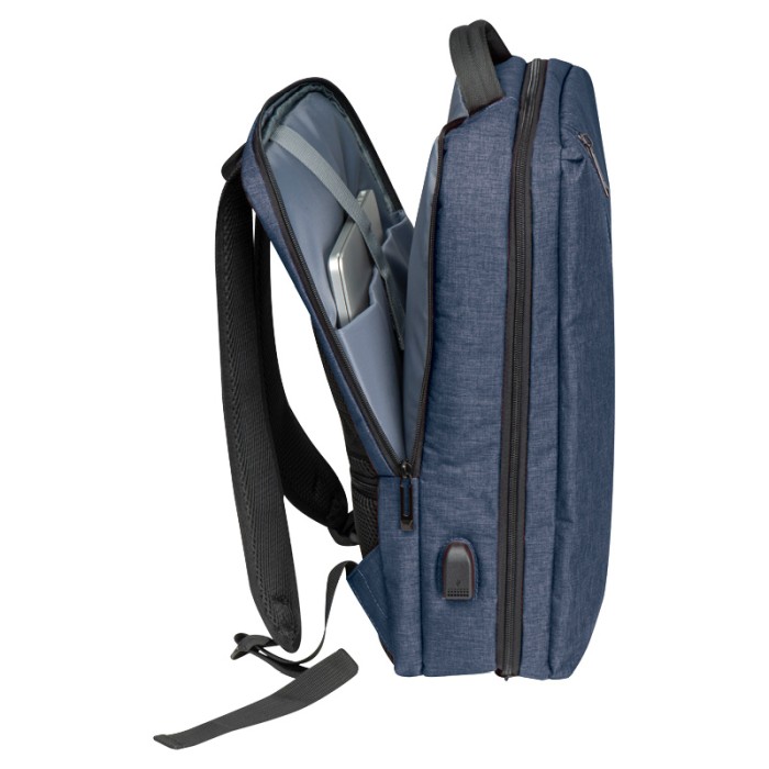 Reklámajándék: Vízálló laptop hátizsák, kék