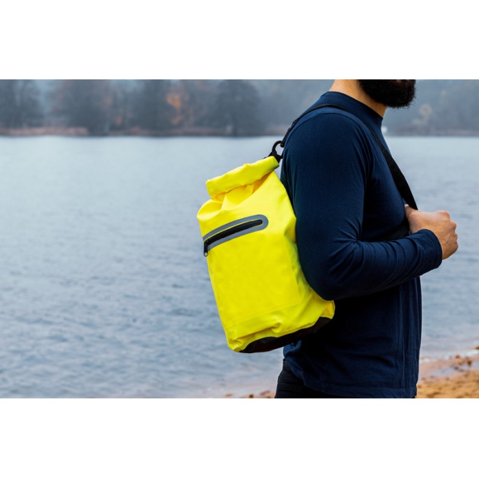 Reklámajándék: Vízálló táska, sárga