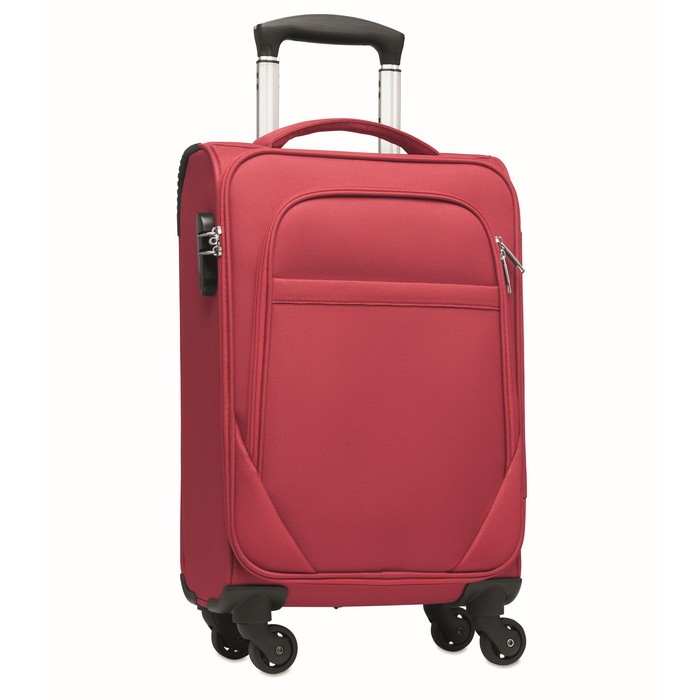 Voyage 600D RPET gurulós bőrönd, piros