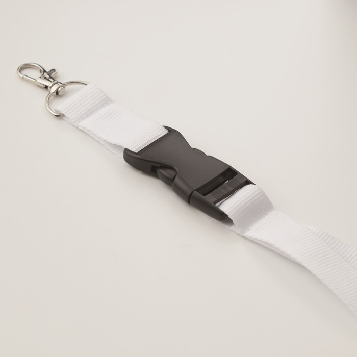 Wide Lany nyakpánt fém kapoccsal 25 mm, fehér