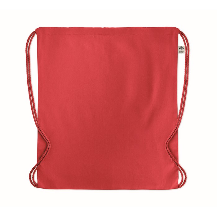 Yuki Colour biopamut húzózsinóros táska, piros