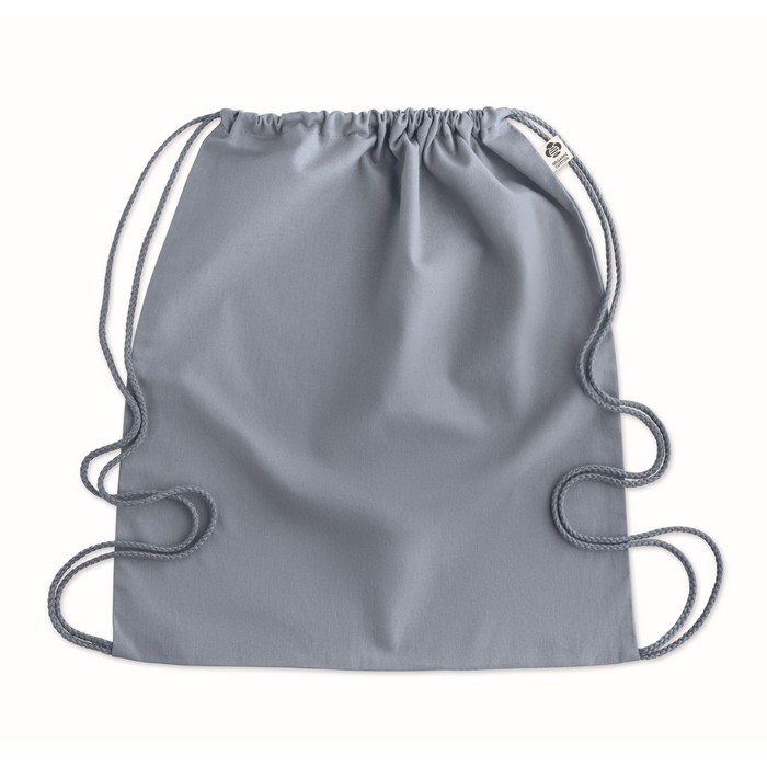 Yuki Colour biopamut húzózsinóros táska, világoskék