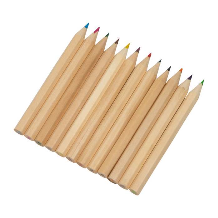 Reklámajándék | 12 darabos színes ceruzakészlet, színes