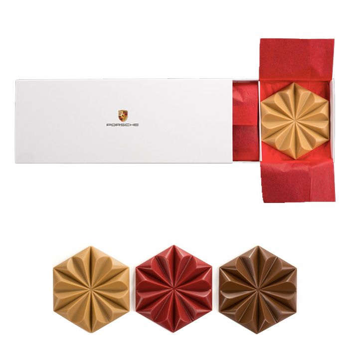 Reklámcsoki: 3 db Belga gyémánt csokoládé díszdobozban