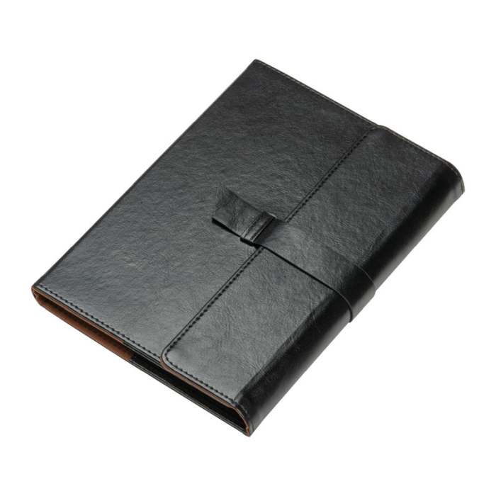 A5 bőr egyedi jegyzetfüzet vonalas lapokkal, fekete | Reklámajándék, reklámtárgy, céges ajándék, egyedi reklámajándék Reklámajándék | A5 bőr egyedi jegyzetfüzet vonalas lapokkal, fekete