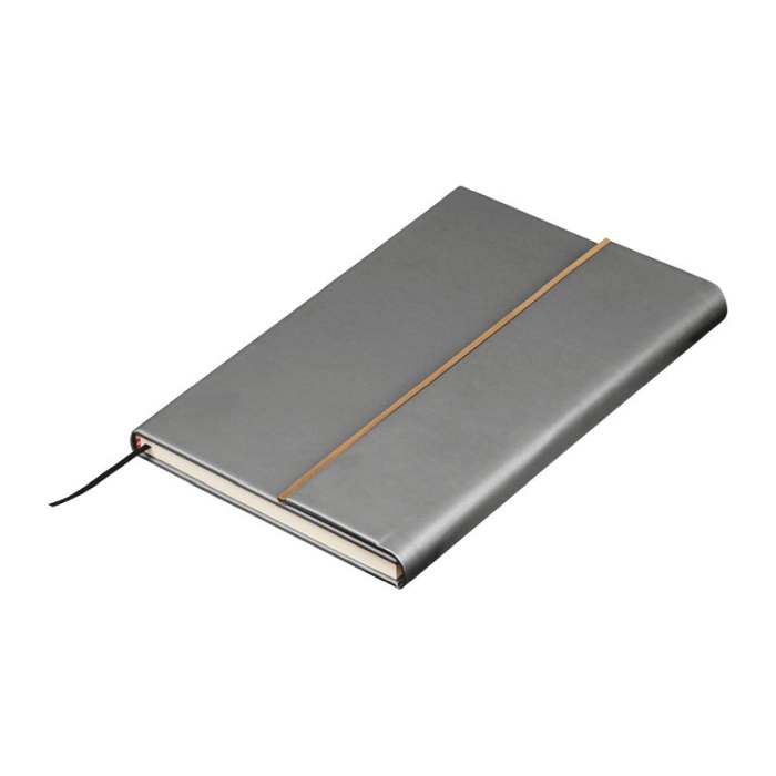 Reklámajándék | A5 egyedi jegyzetfüzet és reklámtoll készlet, ezüst