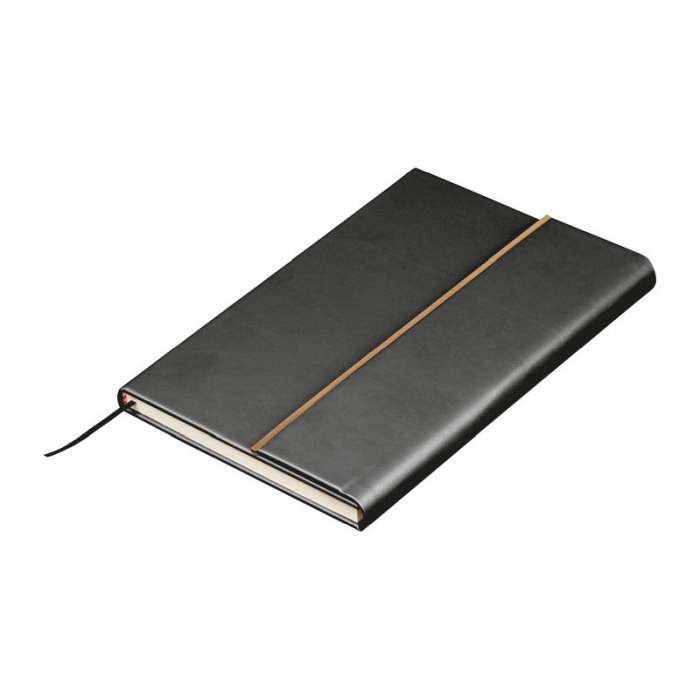 Reklámajándék | A5 egyedi jegyzetfüzet és reklámtoll készlet, fekete