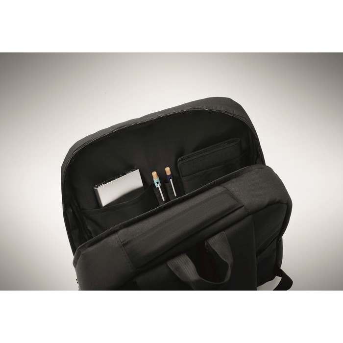 Akraos RPET 15 colos laptop hátizsák, fekete | Reklámajándék, reklámtárgy, céges ajándék, egyedi reklámajándék Reklámajándék | Akraos RPET 15 colos laptop hátizsák, fekete