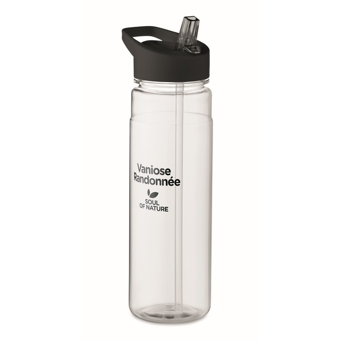 Alabama RPET palack PP fedéllel 650 ml, fekete