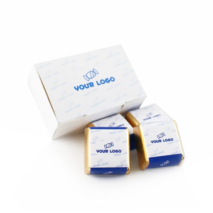 Promóciós Reklám Csokoládé: Alkoholos pralinék logózott dobozban