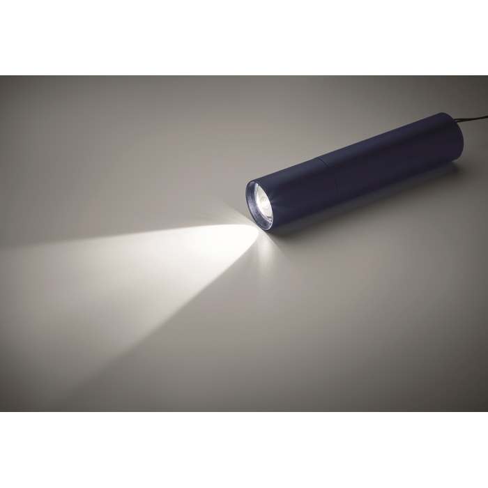 Aluminate Alumínium újratölth. zseblámpa, sötétkék | Reklámajándék, reklámtárgy, céges ajándék, egyedi reklámajándék Reklámajándék | Aluminate Alumínium újratölth. zseblámpa, sötétkék