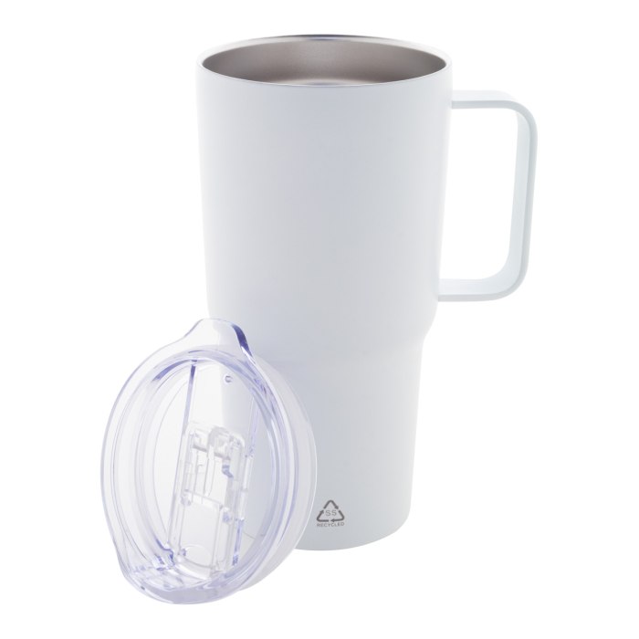 Reklámajándék | Americano thermo bögre, fehér, 600 ml