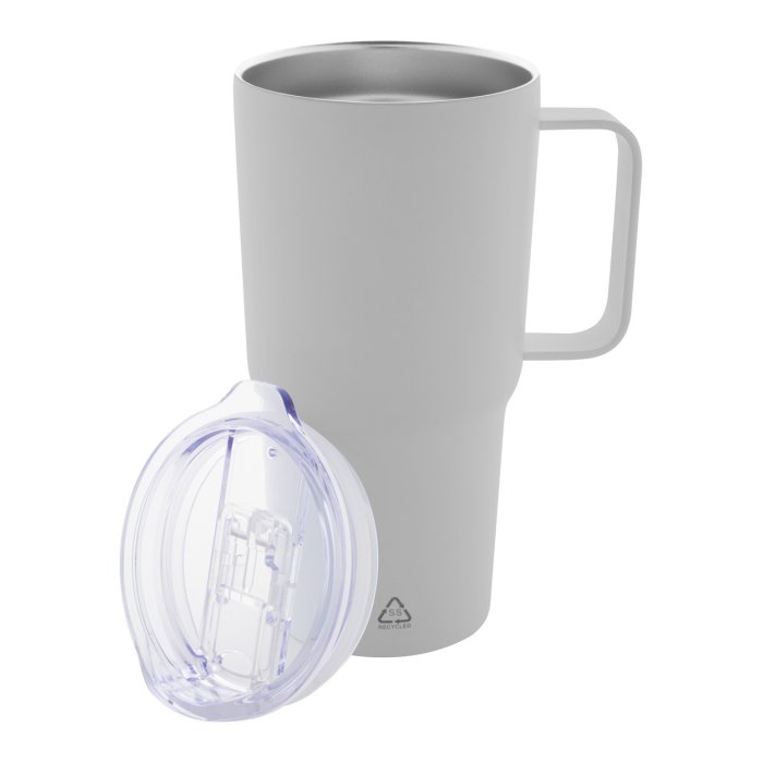 Reklámajándék | Americano thermo bögre, szürke, 600 ml