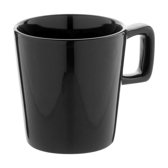 Reklámajándék | Angulus bögre, fekete, 280 ml