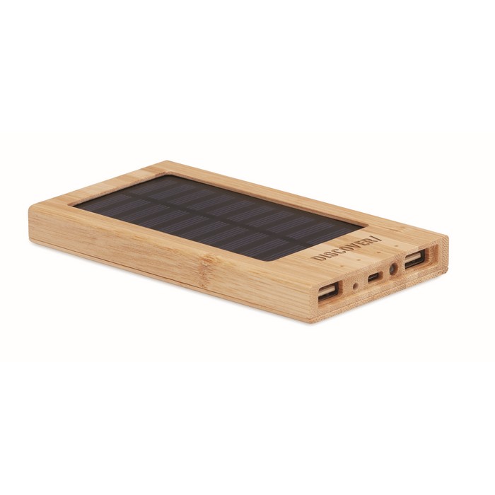 Arena Solar 4000 mah napelemes powerbank, natúr