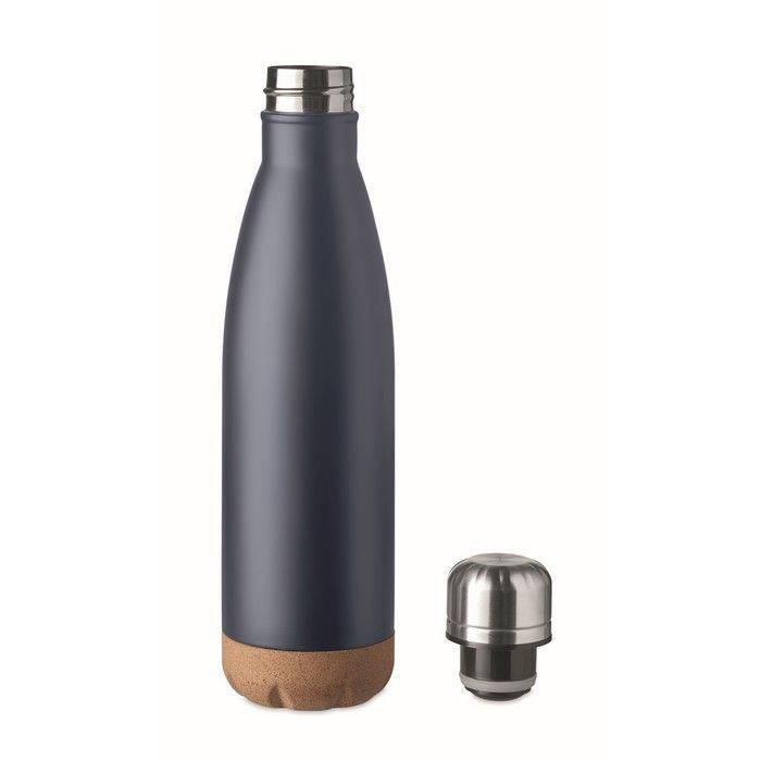 Aspen Cork duplafalú palack 500 ml, sötétkék