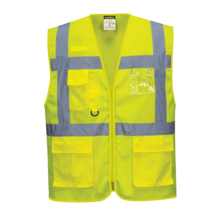 Portwest Athen MeshAir vezetői mellény, sárga | Adgift Reklámajándéktól Portwest Athen MeshAir vezetői mellény, sárga