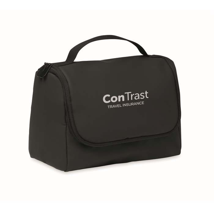 Away Kozmetikai táska PU anyagból, fekete | Reklámajándék, reklámtárgy, céges ajándék, egyedi reklámajándék Reklámajándék | Away Kozmetikai táska PU anyagból, fekete