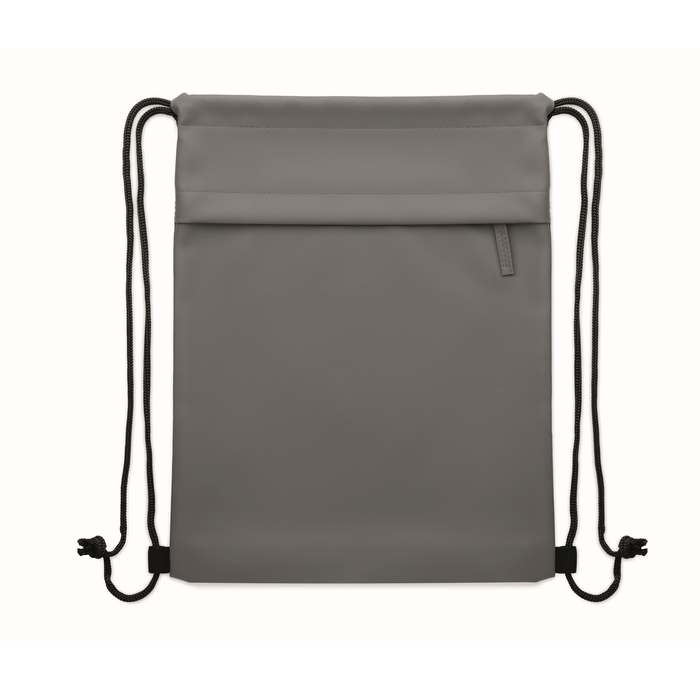 Reklámajándék | Bangkok Bag Húzózsinóros táska, 600D RPET, szürke