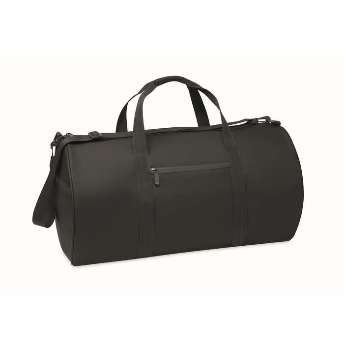 Bangkok Sport-/útitáska, 600D RPET, fekete | Reklámajándék, reklámtárgy, céges ajándék, egyedi reklámajándék Reklámajándék | Bangkok Sport-/útitáska, 600D RPET, fekete