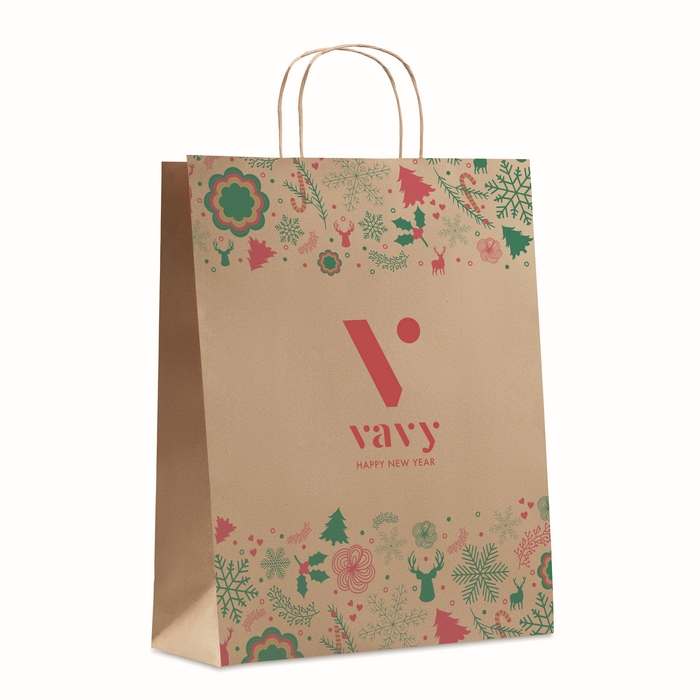 Bao Large Nagy papír ajándéktasak, bézs | Reklámajándék, reklámtárgy, céges ajándék, egyedi reklámajándék Reklámajándék | Bao Large Nagy papír ajándéktasak, bézs