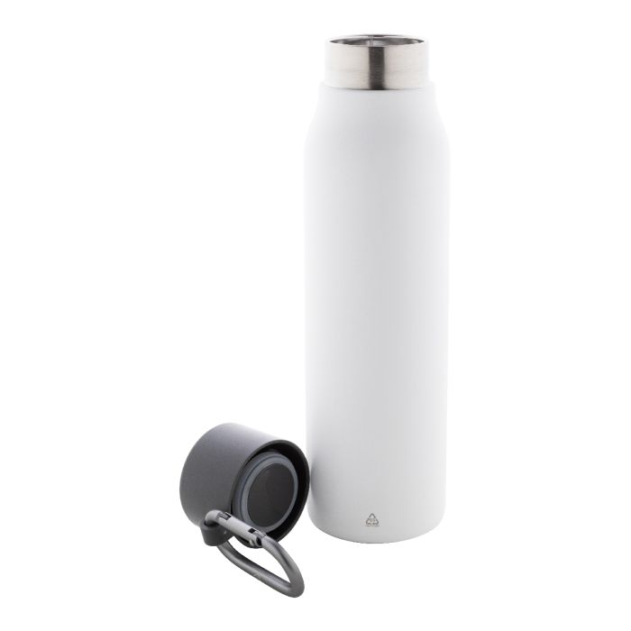 Baruntse újrahasznosított rozsdamentes acél termosz, fehér | Reklámajándék, reklámtárgy, céges ajándék, egyedi reklámajándék Reklámajándék | Baruntse újrahasznosított rozsdamentes acél termosz, fehér