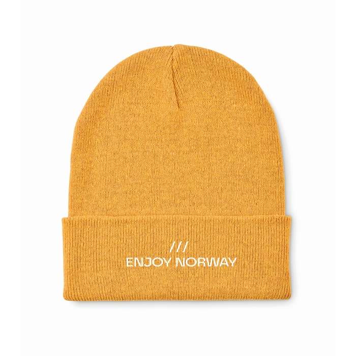 Reklámajándék | Beanix Kötött sapka mandzsettával, sárga