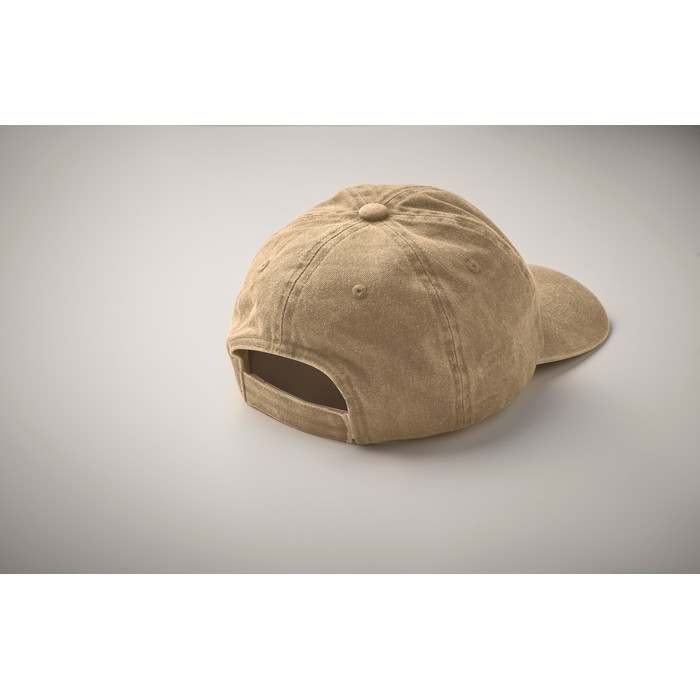 Beau 6 paneles baseball sapka 265 g, natúr | Reklámajándék, reklámtárgy, céges ajándék, egyedi reklámajándék Reklámajándék | Beau 6 paneles baseball sapka 265 g, natúr