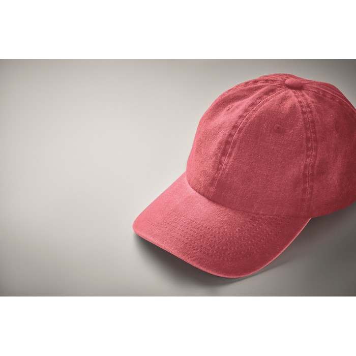 Beau 6 paneles baseball sapka 265 g, piros | Reklámajándék, reklámtárgy, céges ajándék, egyedi reklámajándék Reklámajándék | Beau 6 paneles baseball sapka 265 g, piros