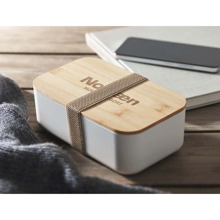 Reklámajándék | Beibabox PLA uzsonnásdoboz 1000 ml, bézs