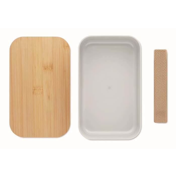 Reklámajándék | Beibabox PLA uzsonnásdoboz 1000 ml, fehér