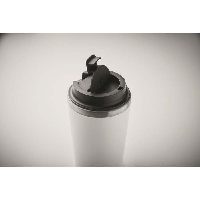 Reklámajándék | Blerm Pohár kerámia bevonattal 350ml, fehér