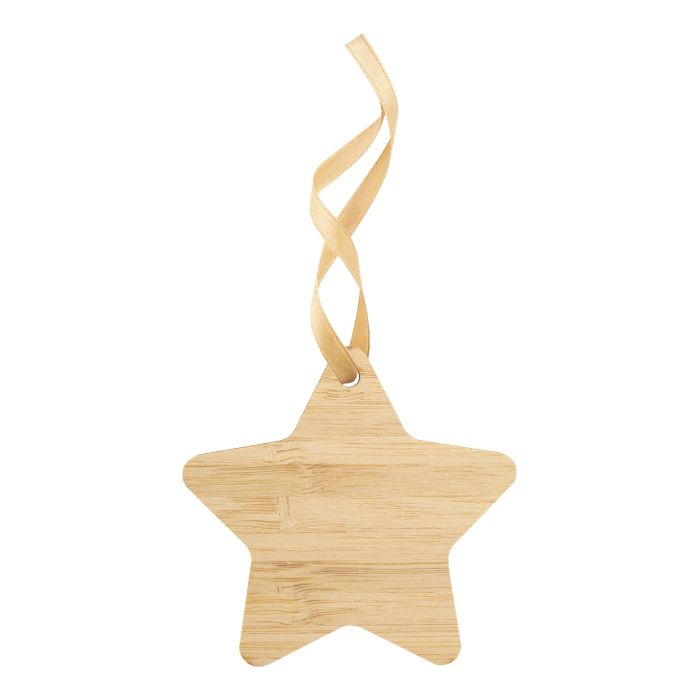 Reklámajándék | BooCard karácsonyi kártya, csillag, natúr