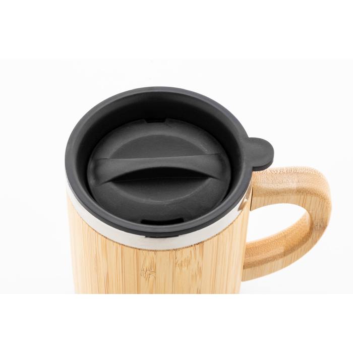 Reklámajándék | Booka Plus thermo bögre, natúr, 300 ml
