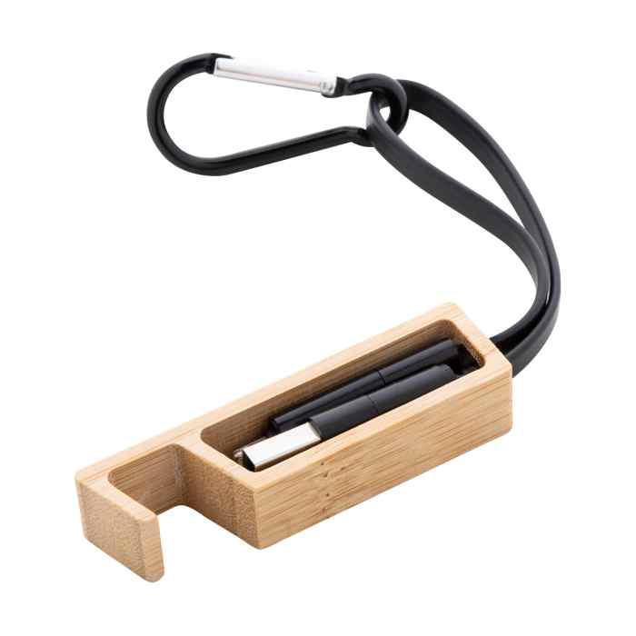 Reklámajándék | Boppy USB töltőkábel, fekete