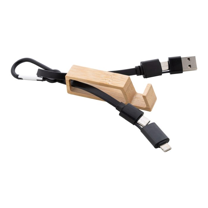 Reklámajándék | Boppy USB töltőkábel, fekete