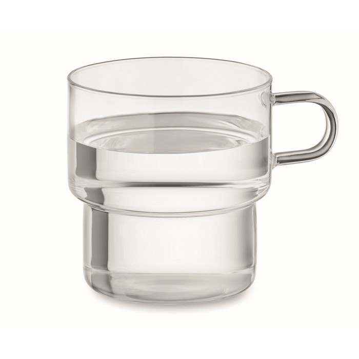 Reklámajándék | Boromug Boroszilikát bögre 300 ml, átlátszó