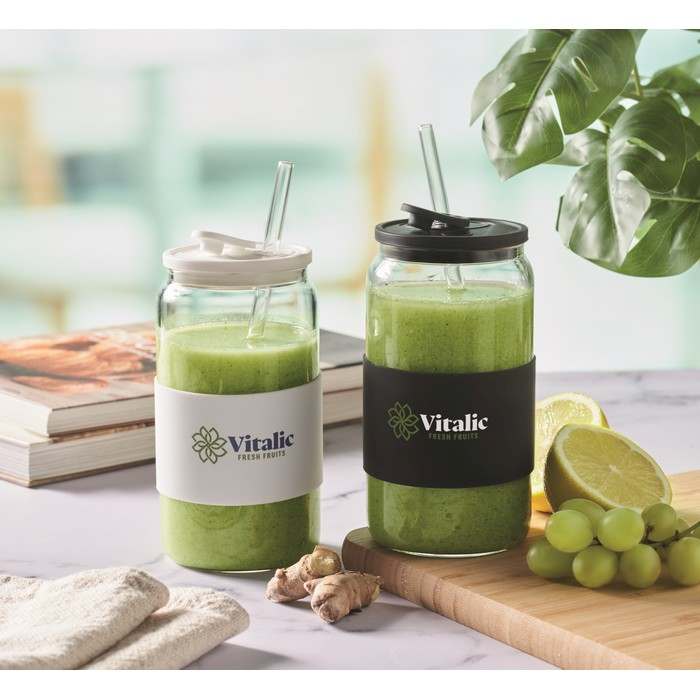 Reklámajándék | Borosip Boroszilikát pohár 550 ml, fehér