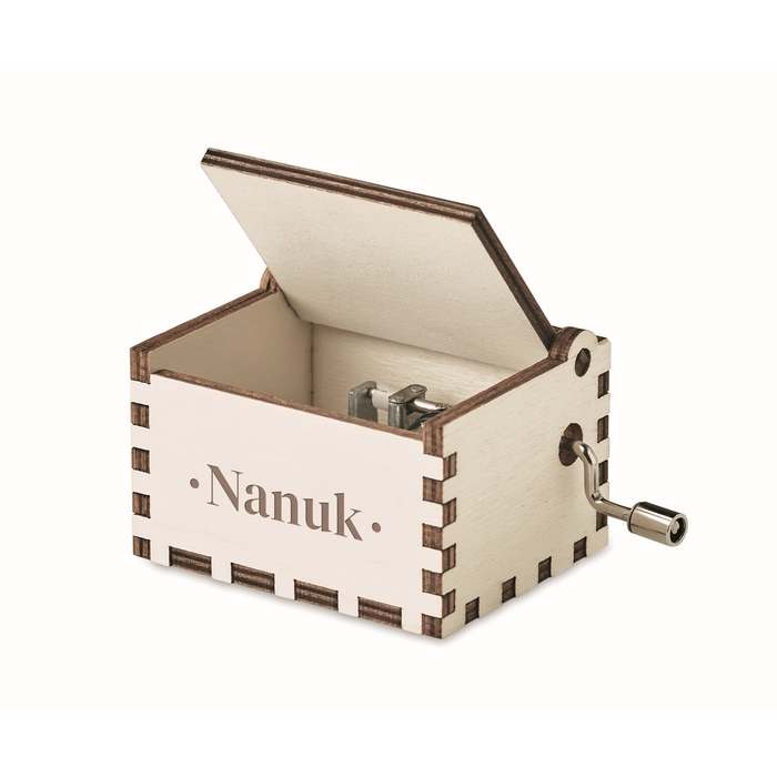 Reklámajándék | Boxmas Fa karácsonyi zenedoboz, natúr