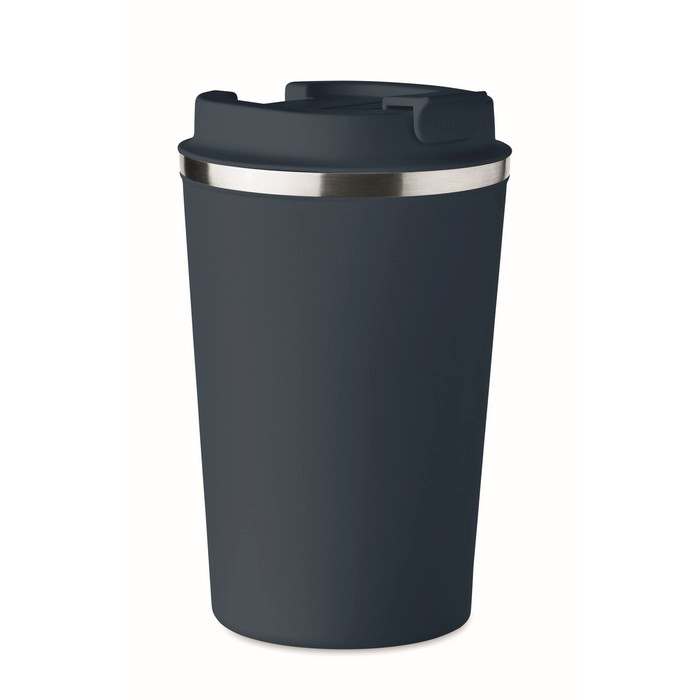 Reklámajándék | Brace Duplafalú pohár, 350 ml, sötétkék