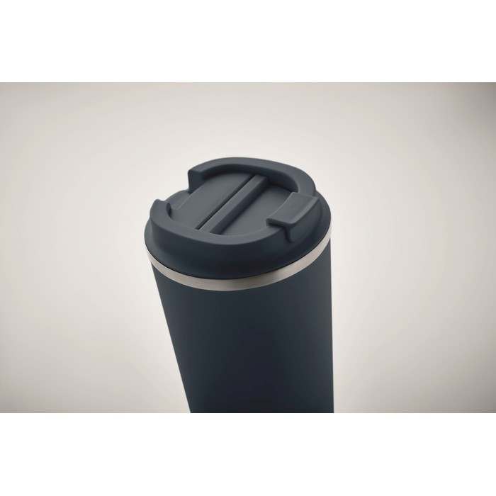 Brace + Duplafalú pohár 510 ml, sötétkék | Reklámajándék, reklámtárgy, céges ajándék, egyedi reklámajándék Reklámajándék | Brace + Duplafalú pohár 510 ml, sötétkék