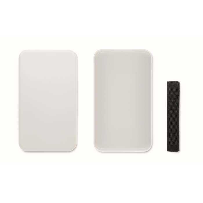 Reklámajándék | Bruss PP uzsonnás doboz 750 ml, fehér