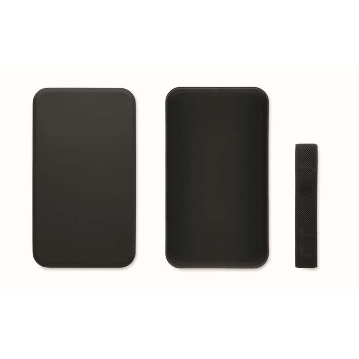 Reklámajándék | Bruss PP uzsonnás doboz 750 ml, fekete