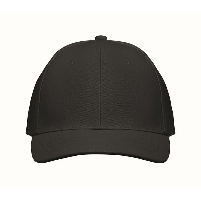 Reklámajándék | Buffalo 6 paneles baseball sapka, fekete